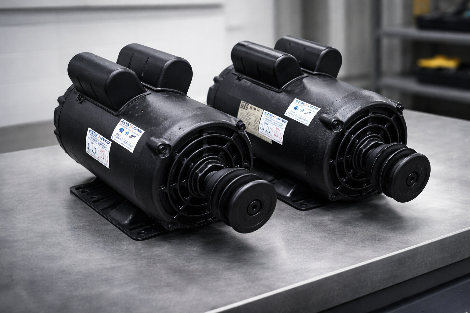 Motores elétricos prontos para entrega