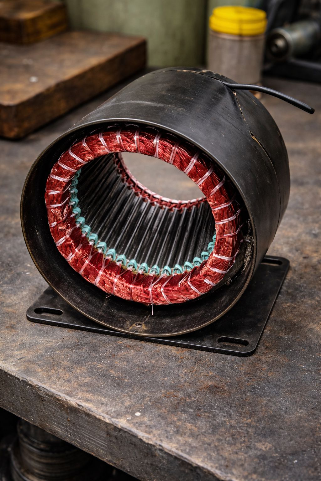 Motor rebobinado na bancada